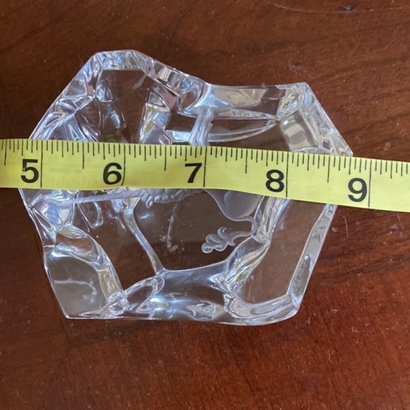 Val St Lambert UNICORN Unique Signed/numbered Iceberg Crystal etched paperweight - Picture 12 of 13